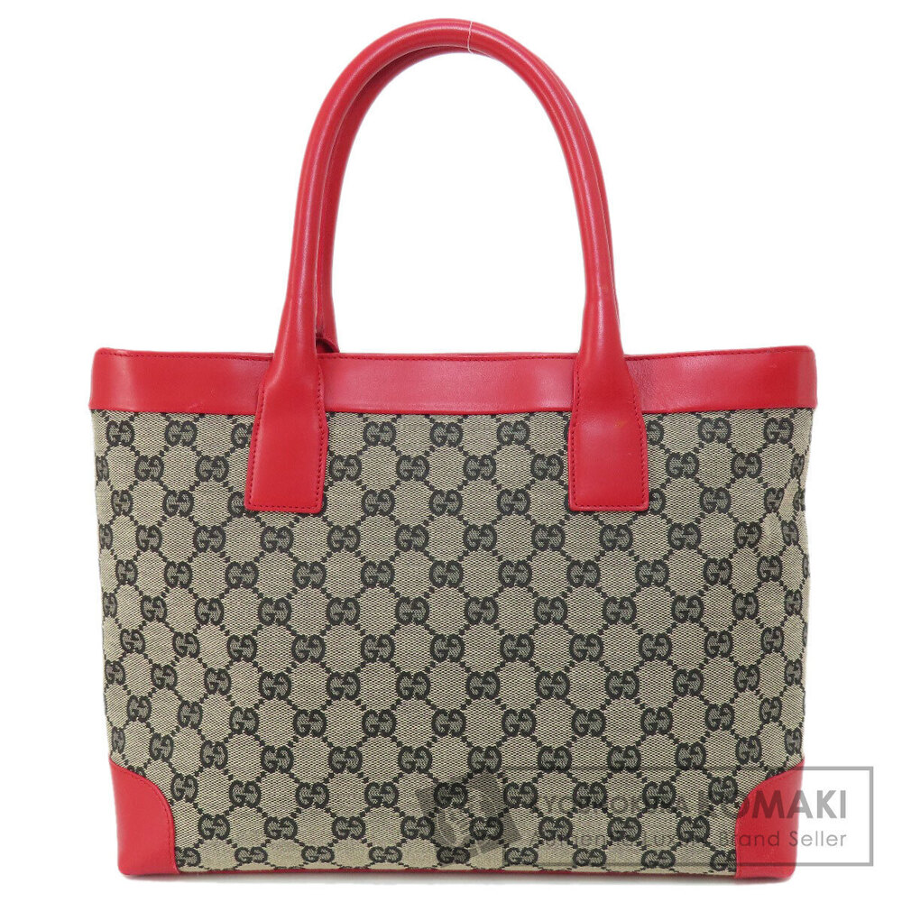 Gucci GG Tote Bag Canvas Leather